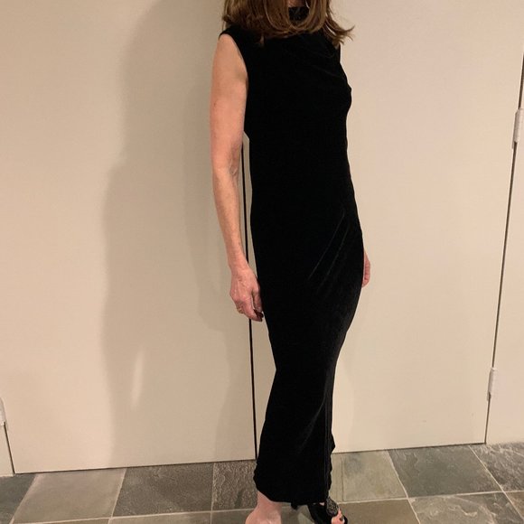 rick owens velvet dress